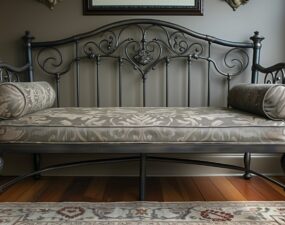 Transformez votre lit en fer forgé en une banquette élégante